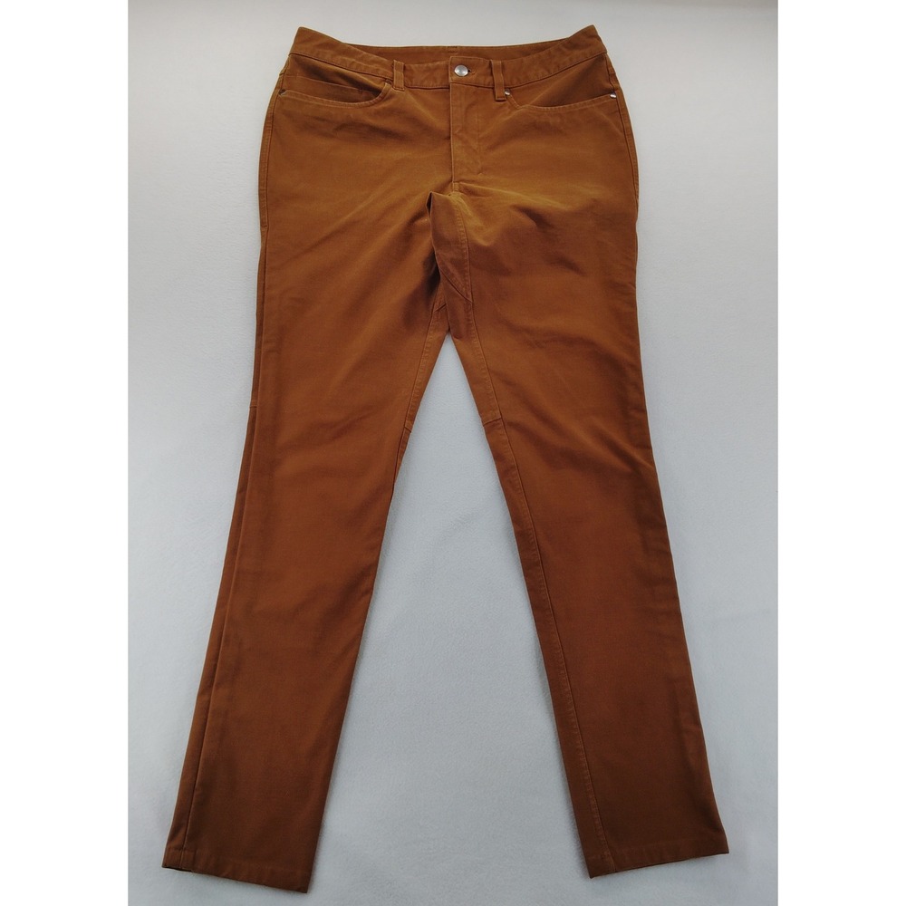 Lululemon ABC Pant Mens 31 Brown Good Slim Fit Warpstreme Commuter Trousers